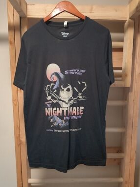 Disney Black Nightmare Before Christmas Graphic Tee